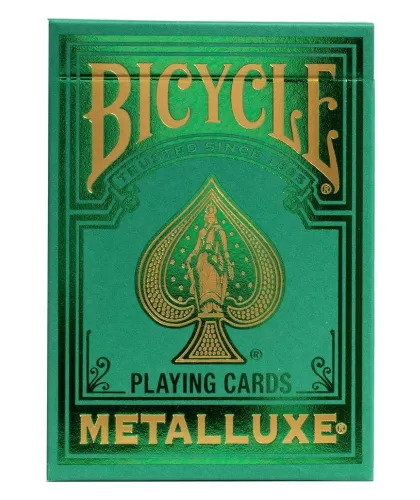 Bicycle Metalluxe Green Playing Cards – Cărți de joc premium | Emagie.ro