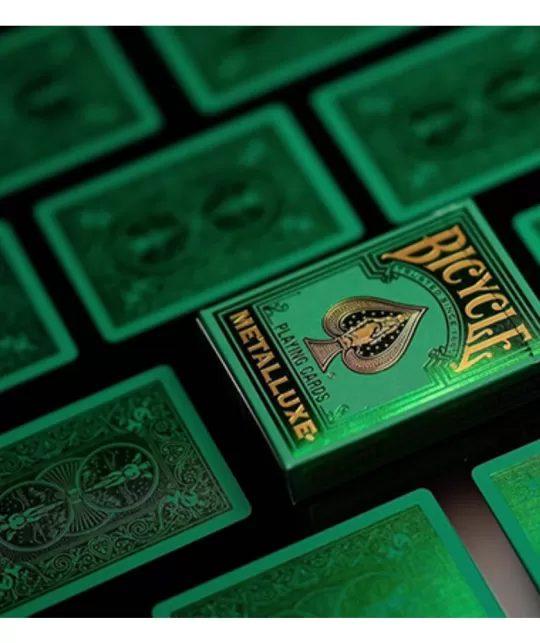Bicycle Metalluxe Green Playing Cards – Cărți de joc premium | Emagie.ro