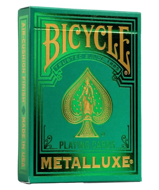 Bicycle Metalluxe Green Playing Cards – Cărți de joc premium | Emagie.ro