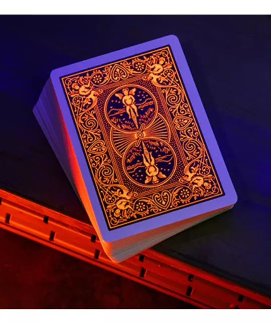 Bicycle Neon Solar-Orange Playing Cards – Cărți de joc premium | Emagie.ro