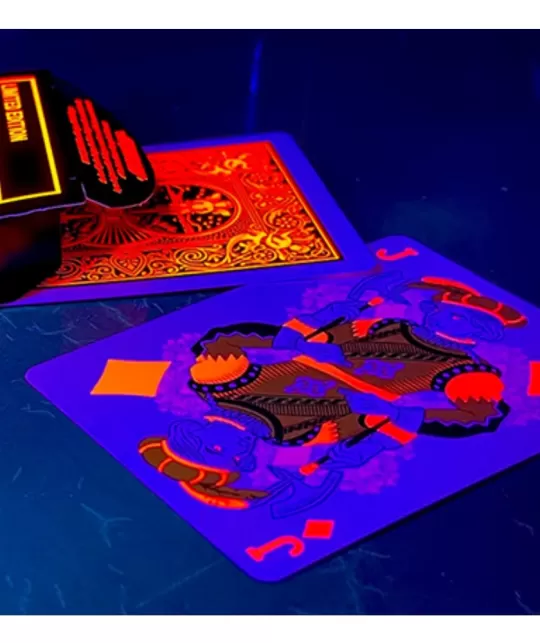 Bicycle Neon Solar-Orange Playing Cards – Cărți de joc premium | Emagie.ro