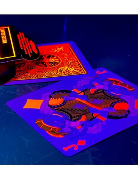 Bicycle Neon Solar-Orange Playing Cards – Cărți de joc premium | Emagie.ro