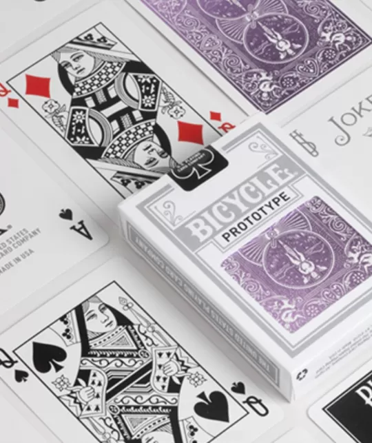 Bicycle Prototype Purple MetalLuxe Playing Cards – Cărți de joc premium | Emagie.ro