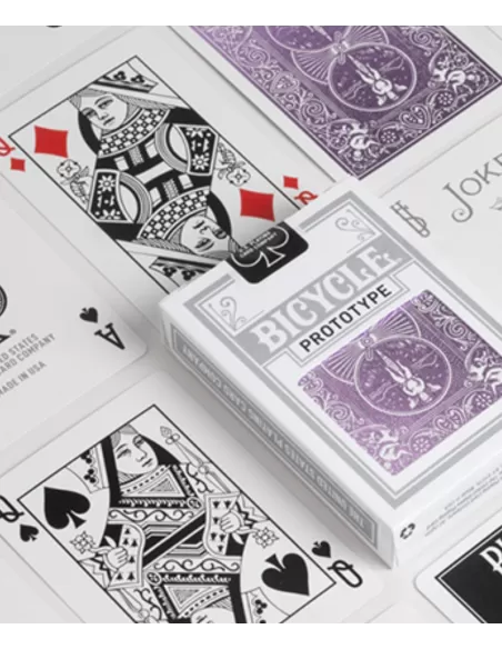 Bicycle Prototype Purple MetalLuxe Playing Cards – Cărți de joc premium | Emagie.ro