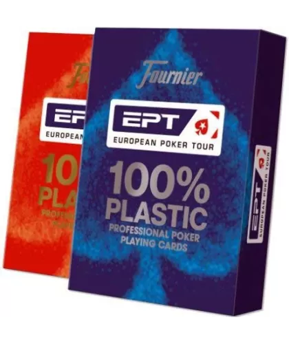 Poker set, official, European Poker Tour (EPT), 100% Plastic – Premium playing cards | Emagie.ro