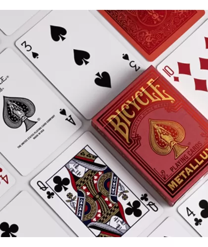 Bicycle Metalluxe Red Playing Cards – Cărți de joc premium | Emagie.ro 2