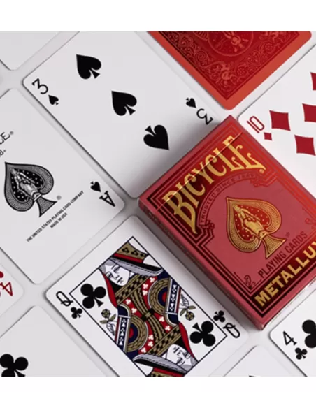 Bicycle Metalluxe Red Playing Cards – Cărți de joc premium | Emagie.ro