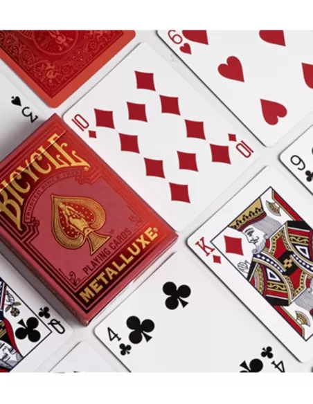 Bicycle Metalluxe Red Playing Cards – Cărți de joc premium | Emagie.ro