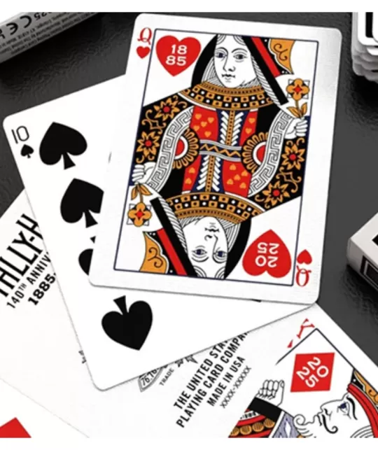 Tally Ho 140th Anniversary Metaluxe Playing Cards – Cărți de joc premium | Emagie.ro