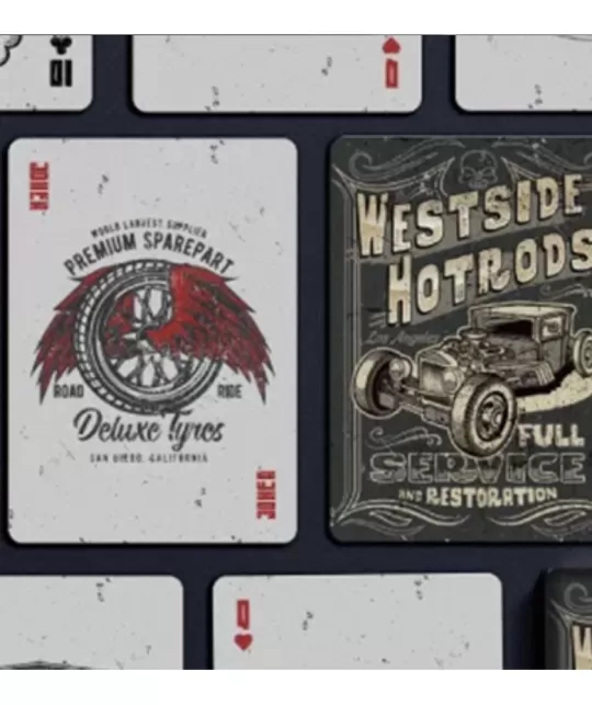 Westside Hotrods Playing Cards – Cărți de joc premium | Emagie.ro