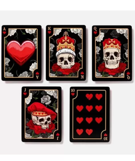 Skulls and Roses Playing Cards – Cărți de joc premium | Emagie.ro