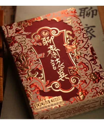 Strange Tales from a Chinese Studio – HUPO Red Edition Playing Cards – Cărți de joc premium | Emagie.ro