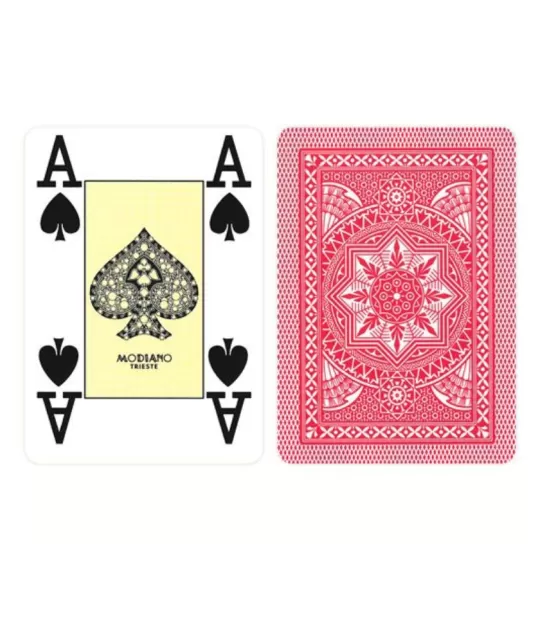 Modiano Poker Playing Cards – 100% Plastic, Professional Quality