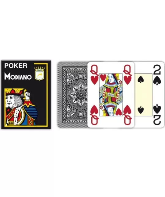 Modiano Poker Playing Cards – 100% Plastic, Professional Quality