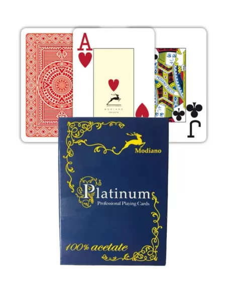 Modiano Ramino Acetate Playing Cards – 100% Plastic, Jumbo Index