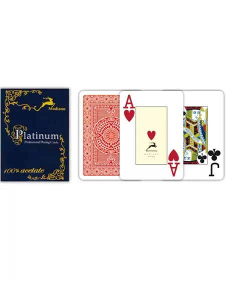 Modiano Ramino Acetate Playing Cards – 100% Plastic, Jumbo Index