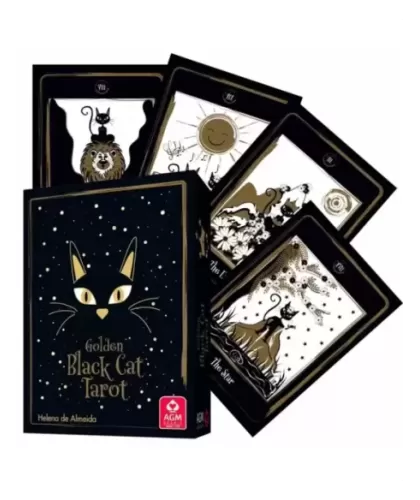 Golden Black Cat Tarot – Set tarot elegant | Emagie.ro 2