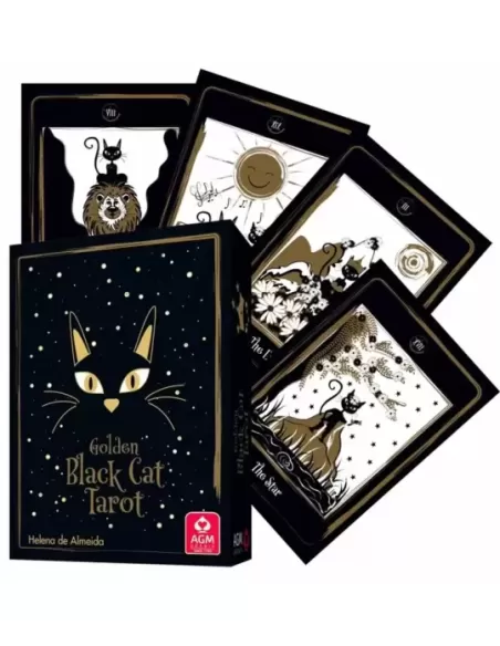 Golden Black Cat Tarot – Set tarot elegant | Emagie.ro
