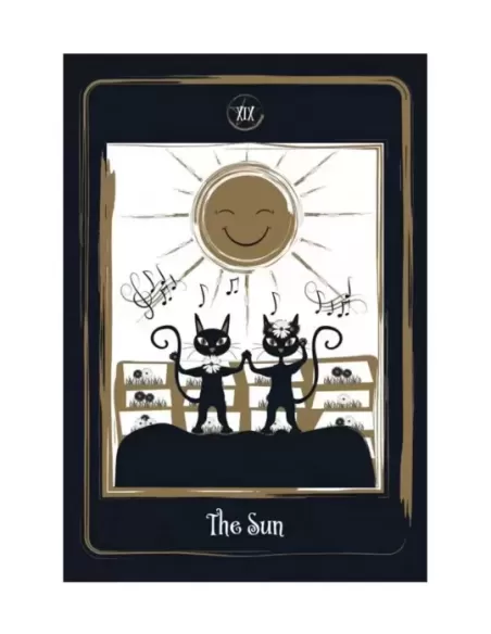 Golden Black Cat Tarot – Set tarot elegant | Emagie.ro