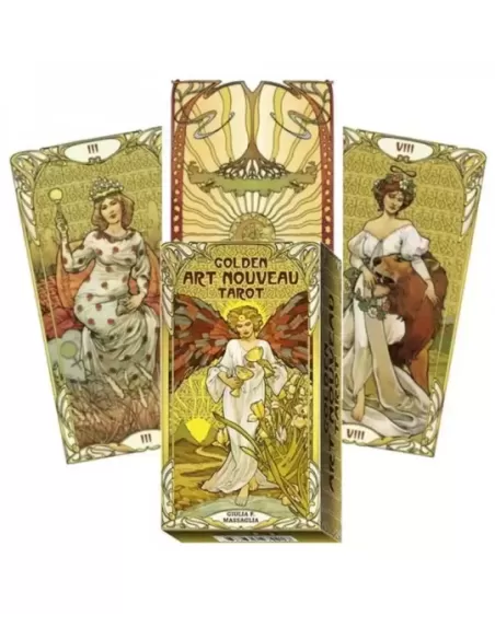 Golden Art Nouveau Tarot – Set tarot elegant | Emagie.ro
