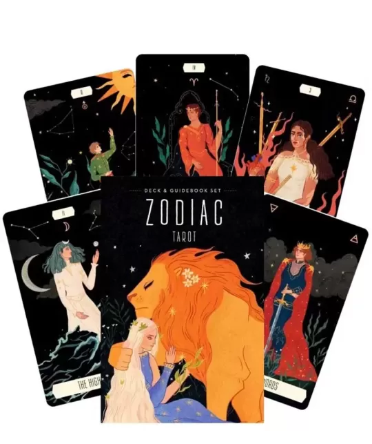 Zodiac Tarot Deck and Book Set – Introspective Tarot Set | Emagie.ro