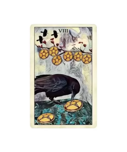 Crow Tarot Pocket Edition – Set tarot compact | Emagie.ro 2