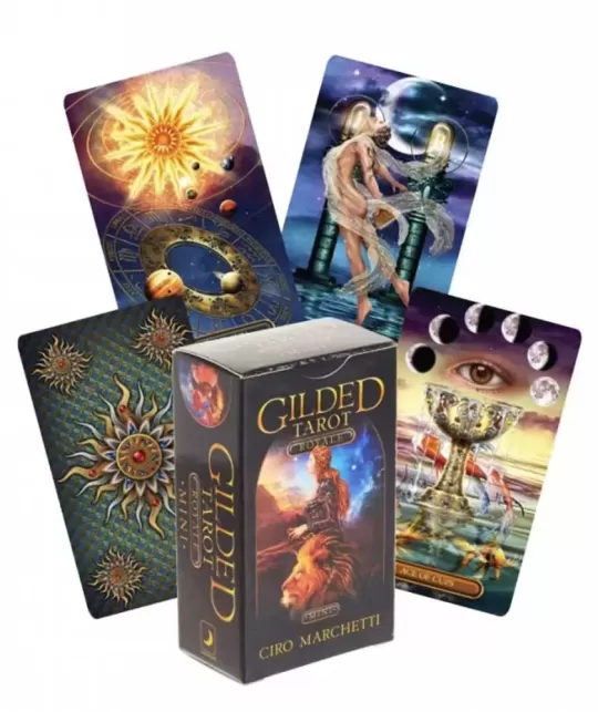 Gilded Tarot Royale Mini Cards – Elegant Tarot Set | Emagie.ro
