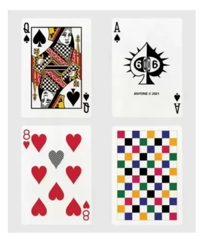 Multi Color Checkerboard – Cărți de joc premium | Emagie.ro 2