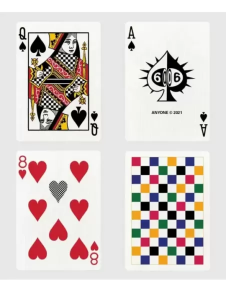 Multi Color Checkerboard – Cărți de joc premium | Emagie.ro