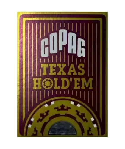 Gold Copag Texas Hold Em Plastic Jumbo – Cărți de joc premium | Emagie.ro 2