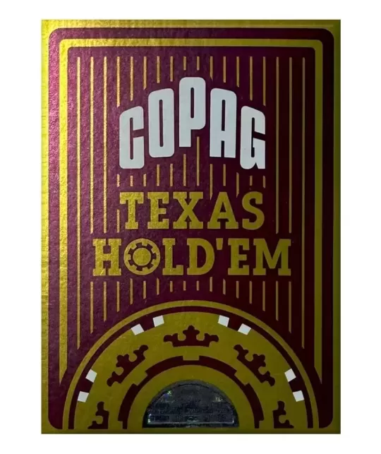 Gold Copag Texas Hold Em Plastic Jumbo – Cărți de joc premium | Emagie.ro
