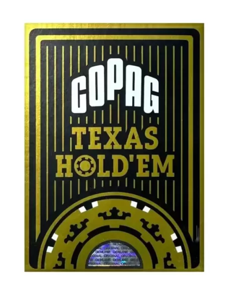 Gold Copag Texas Hold Em Plastic Jumbo – Cărți de joc premium | Emagie.ro