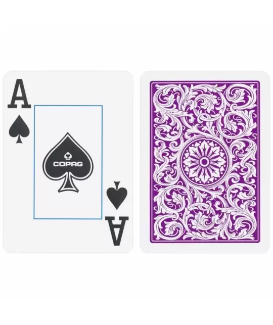 Copag Plastic Set Purple Grey Jumbo de Poker – Cărți de joc premium | Emagie.ro