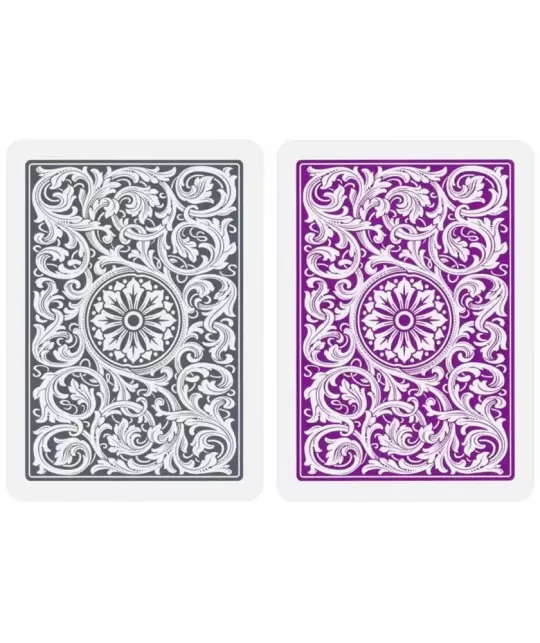 Copag Plastic Set Purple Grey Jumbo de Poker – Cărți de joc premium | Emagie.ro