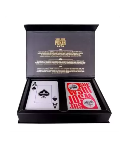 Copag Plastic Set WSOP Red Black Jumbo – Cărți de joc premium | Emagie.ro