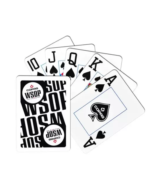 Copag Plastic Set WSOP Red Black Jumbo – Cărți de joc premium | Emagie.ro