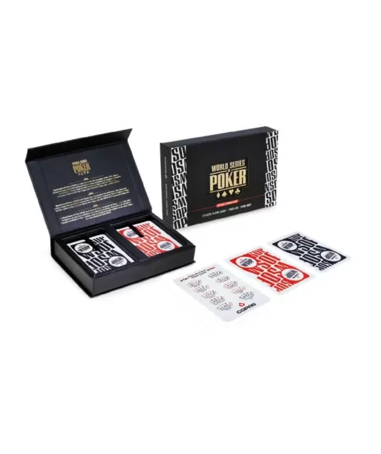 Copag Plastic Set WSOP Red Black Jumbo – Cărți de joc premium | Emagie.ro