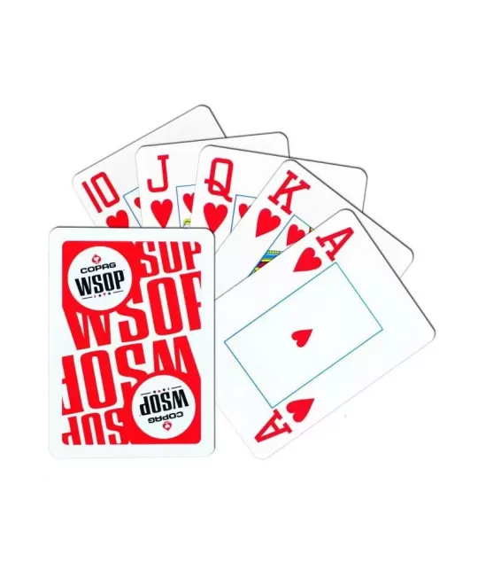 Copag Plastic Set WSOP Red Black Jumbo – Cărți de joc premium | Emagie.ro
