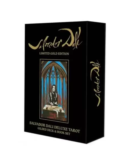 Salvador Dali Deluxe Tarot Gilded Deck and Book Set Gold – Set tarot premium | Emagie.ro