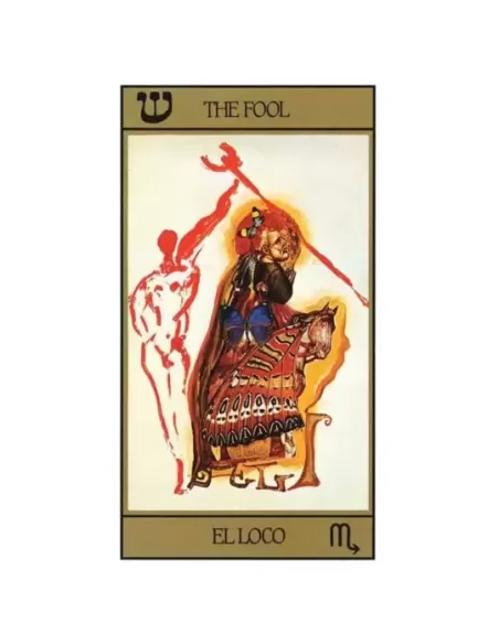 Salvador Dali Deluxe Tarot Gilded Deck and Book Set Gold – Set tarot premium | Emagie.ro