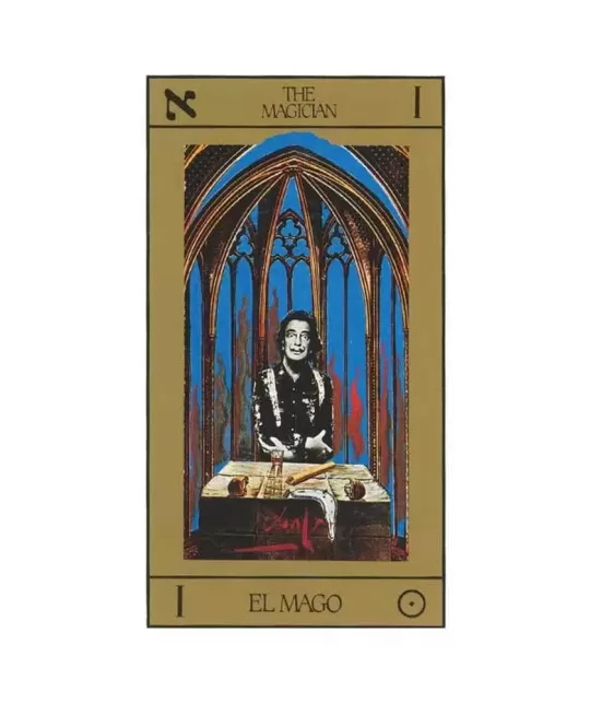 Salvador Dali Deluxe Tarot Gilded Deck and Book Set Gold – Set tarot premium | Emagie.ro