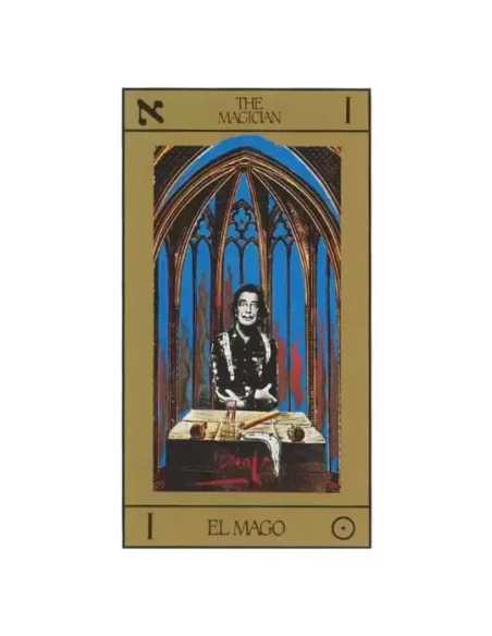 Salvador Dali Deluxe Tarot Gilded Deck and Book Set Gold – Set tarot premium | Emagie.ro