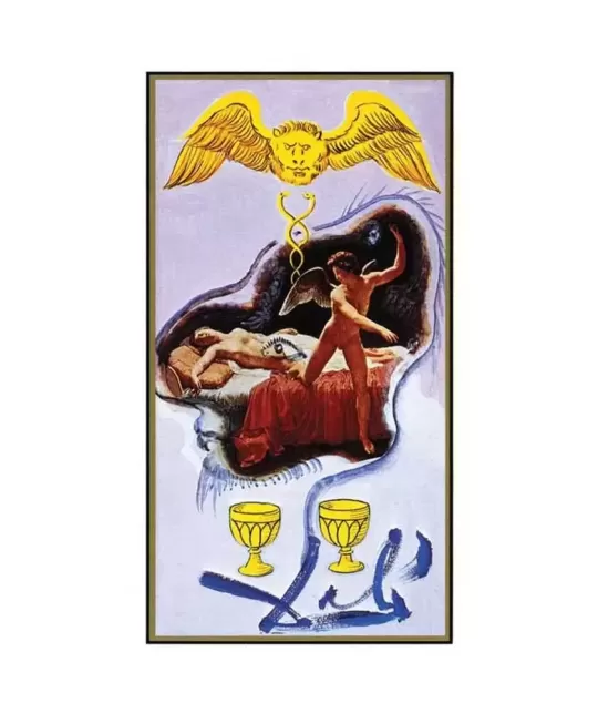 Salvador Dali Deluxe Tarot Gilded Deck and Book Set Gold – Set tarot premium | Emagie.ro