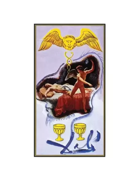 Salvador Dali Deluxe Tarot Gilded Deck and Book Set Gold – Set tarot premium | Emagie.ro
