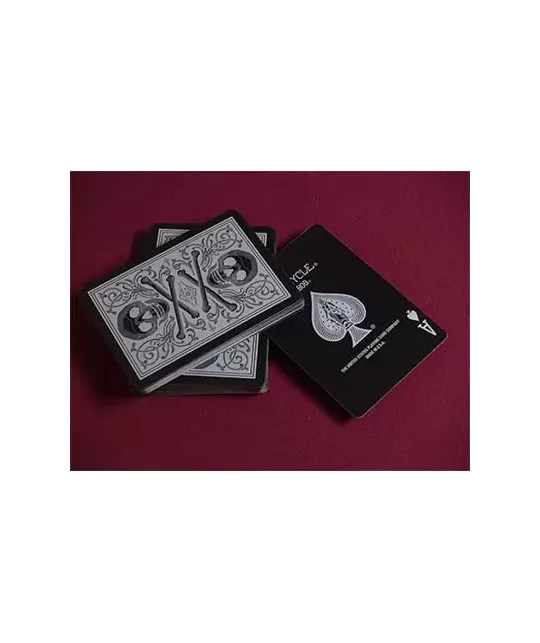 Bicycle Skull Metallic Silver – Cărți de joc premium | Emagie.ro