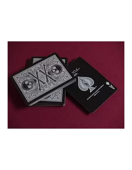 Bicycle Skull Metallic Silver – Cărți de joc premium | Emagie.ro