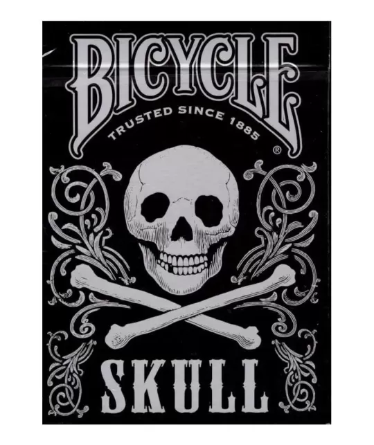 Bicycle Skull Metallic Silver – Cărți de joc premium | Emagie.ro