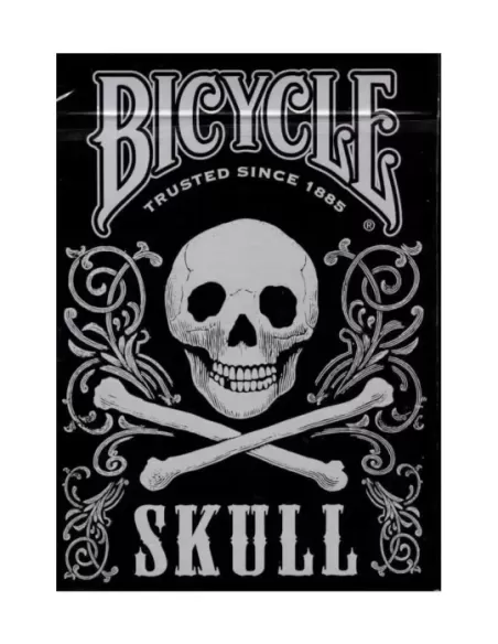 Bicycle Skull Metallic Silver – Cărți de joc premium | Emagie.ro