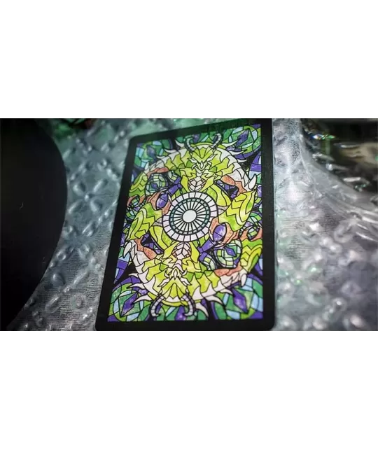 Bicycle Stained Glass Behemoth – Cărți de joc premium | Emagie.ro