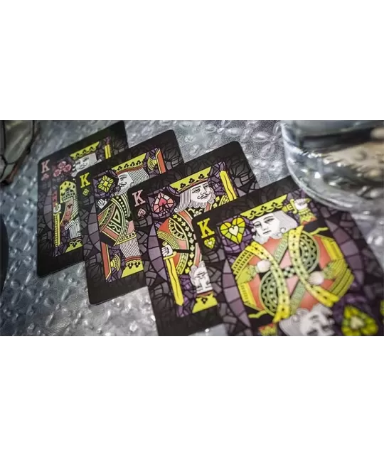 Bicycle Stained Glass Behemoth – Cărți de joc premium | Emagie.ro